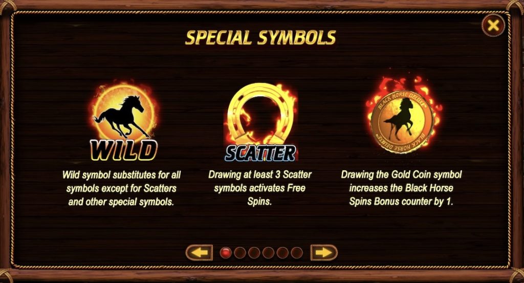 Black horse Deluxe symbole