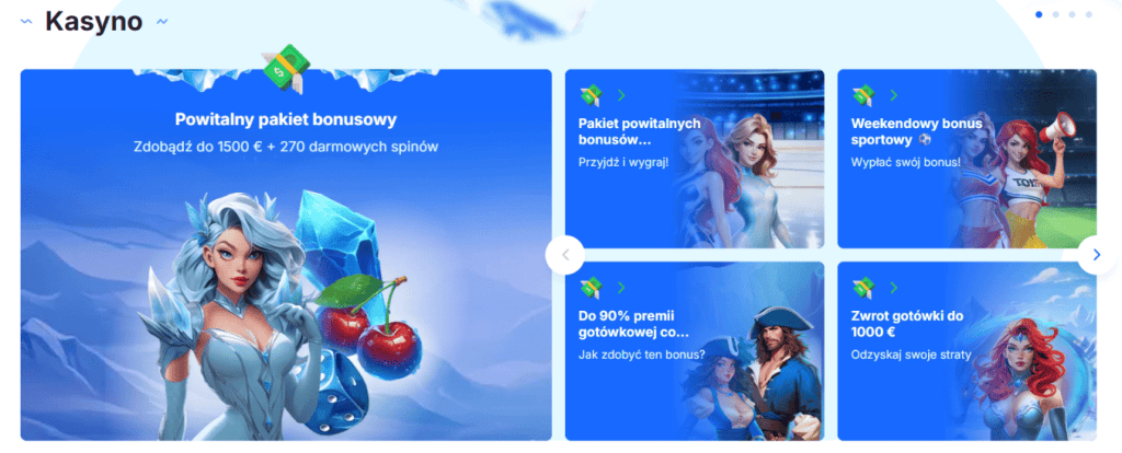 Bonusy w Ice Casino