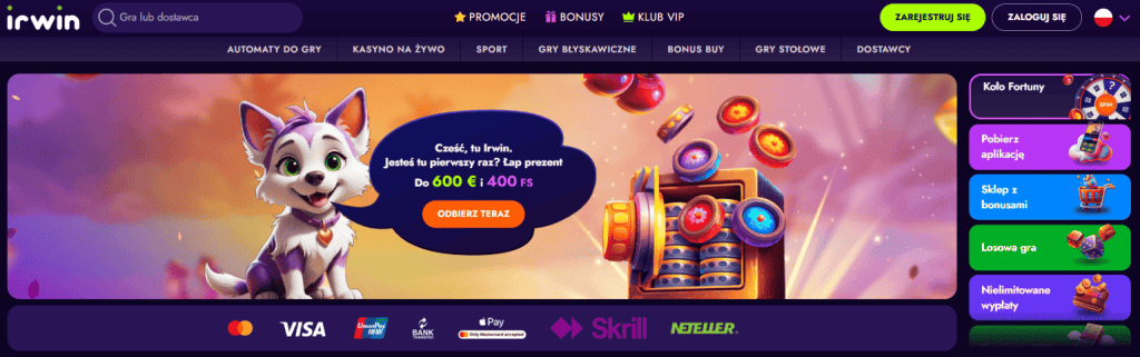 Irwin strona główna