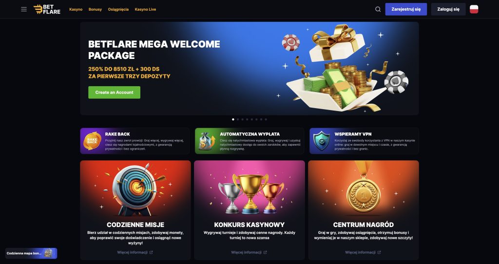 Betflare Casino recenzja