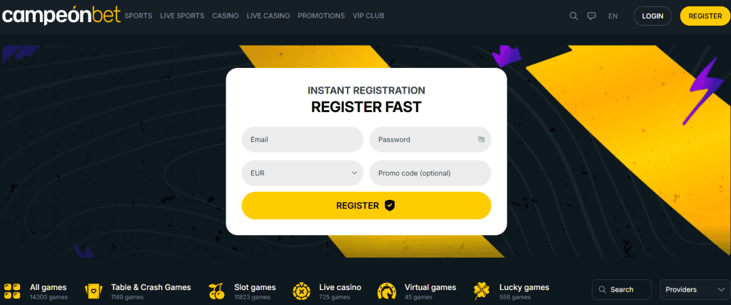 Campeonbet strona główna