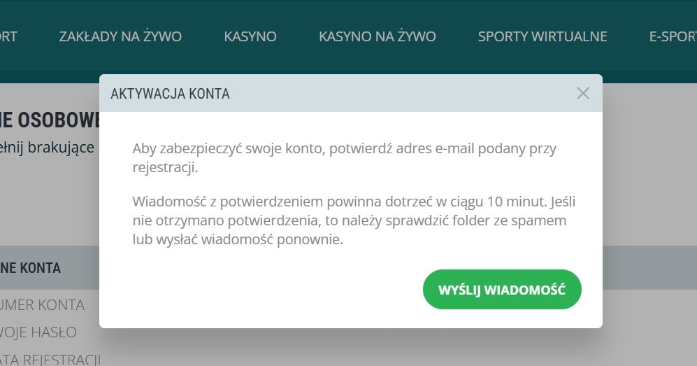 Wprowadź wymagane dane