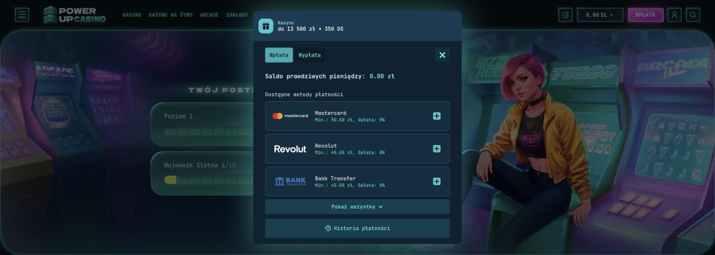 PowerUp metody płatności