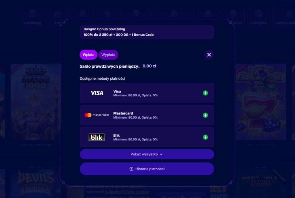 Doładuj konto i odbierz bonus