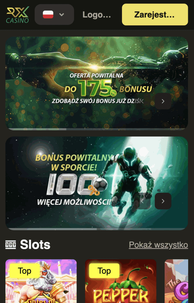 Wejdź na stronę kasyna - 