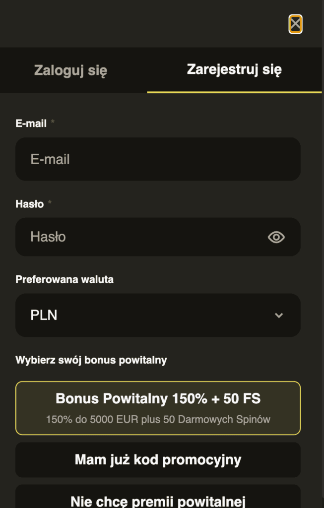 Ustal dane konta - 
