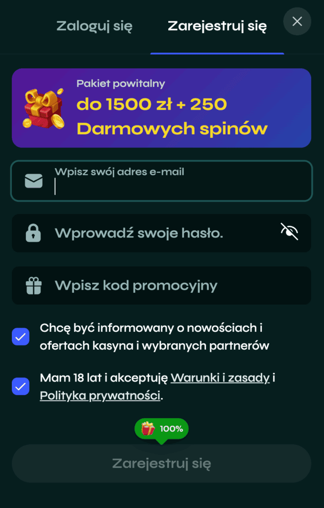 Uzupełnij formularz