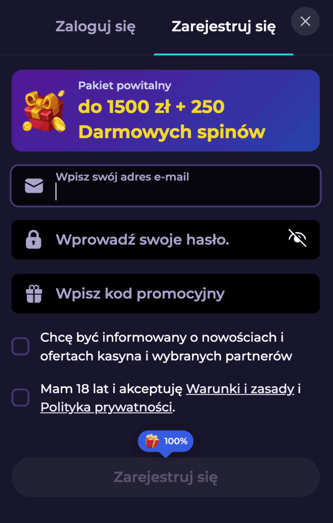 Wprowadź dane logowania - 