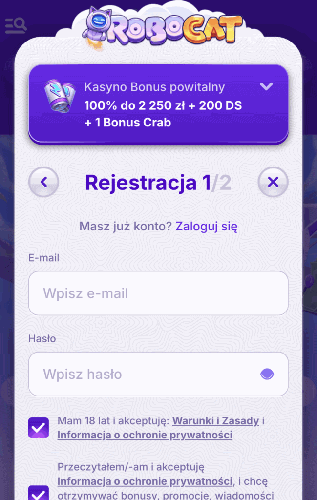 Ustal login i hasło - 
