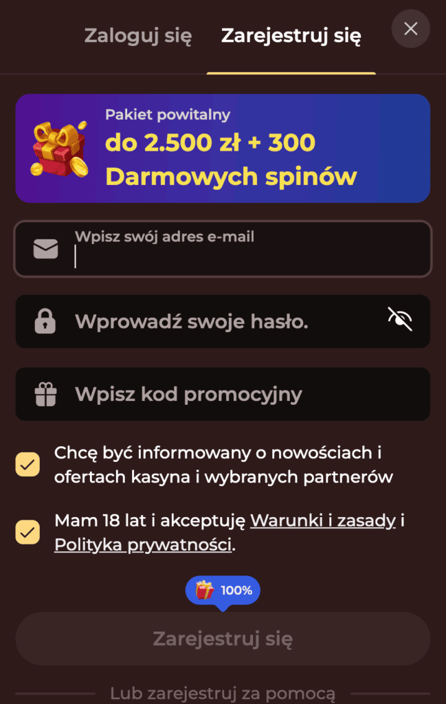 Podaj dane logowania - 