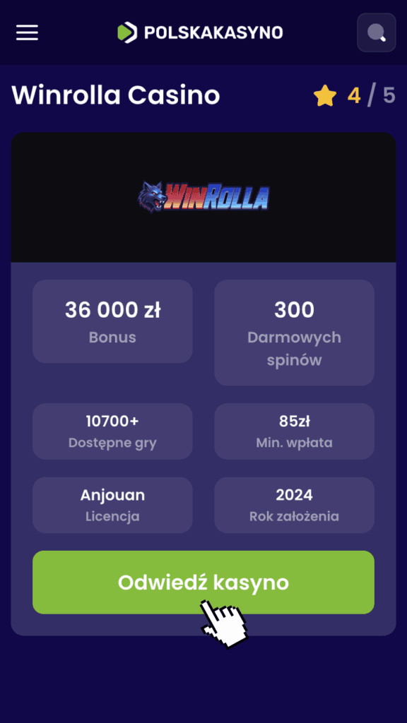 Przejdź na stronę kasyna