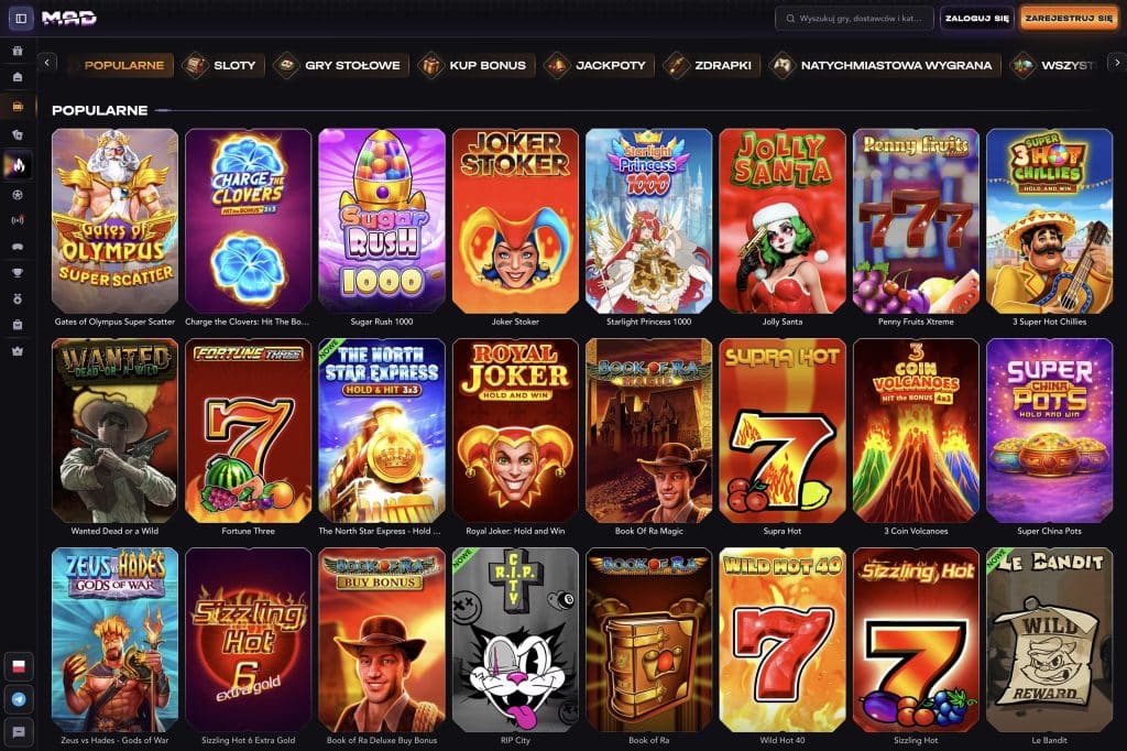 MAD Casino gry