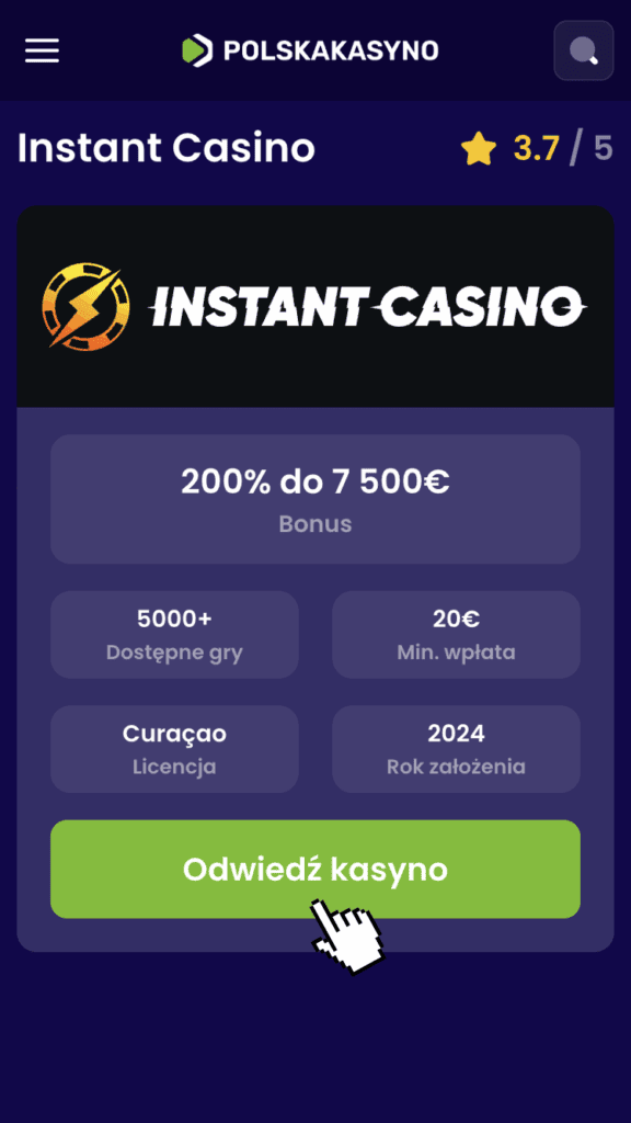 Przejdź bezpośrednio do kasyna