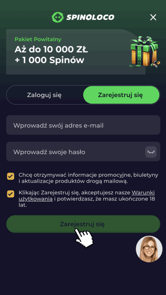 Podaj dane logowania