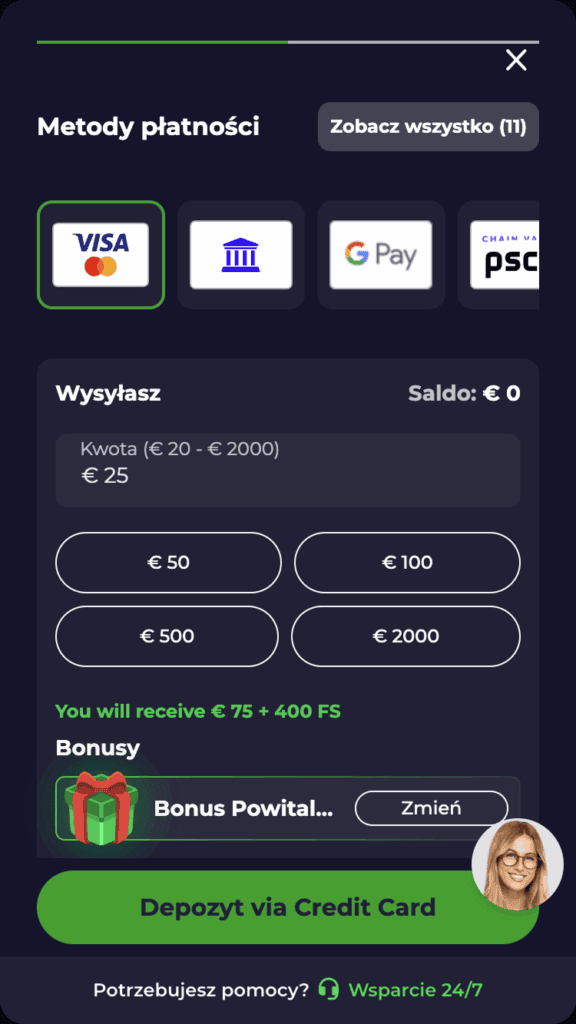 Odbierz bonus i graj!