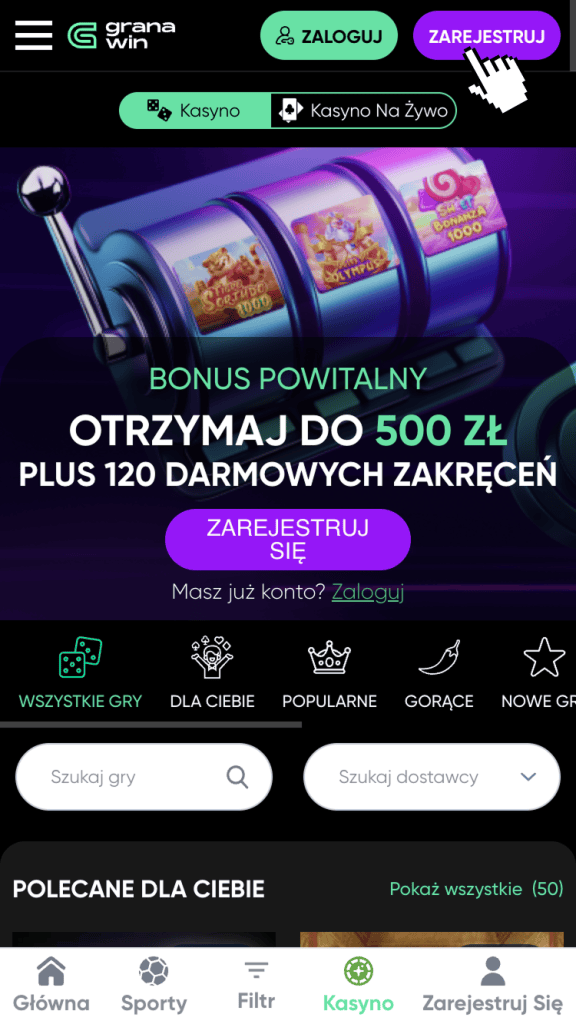 Otwórz formularz rejestracyjny