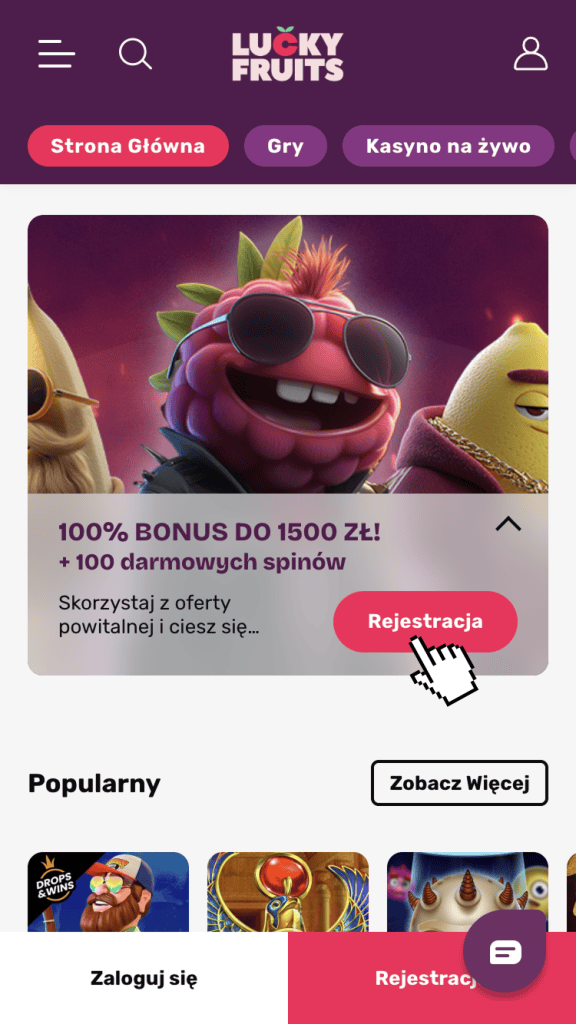 Otwórz formularz rejestracyjny