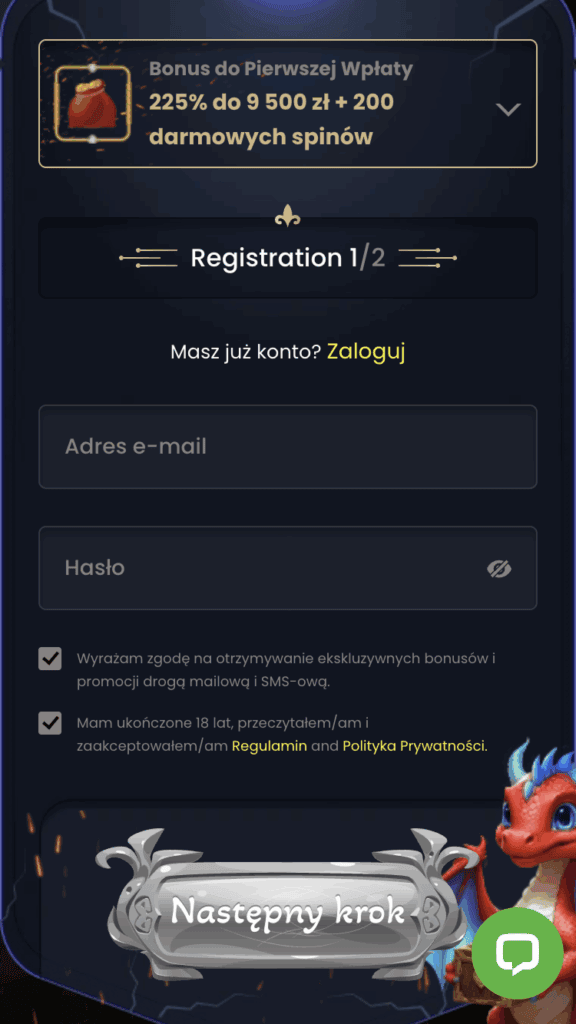 Ustal login i hasło