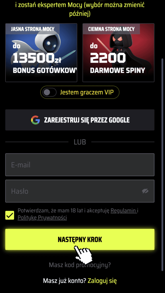 Wprowadź dane logowania