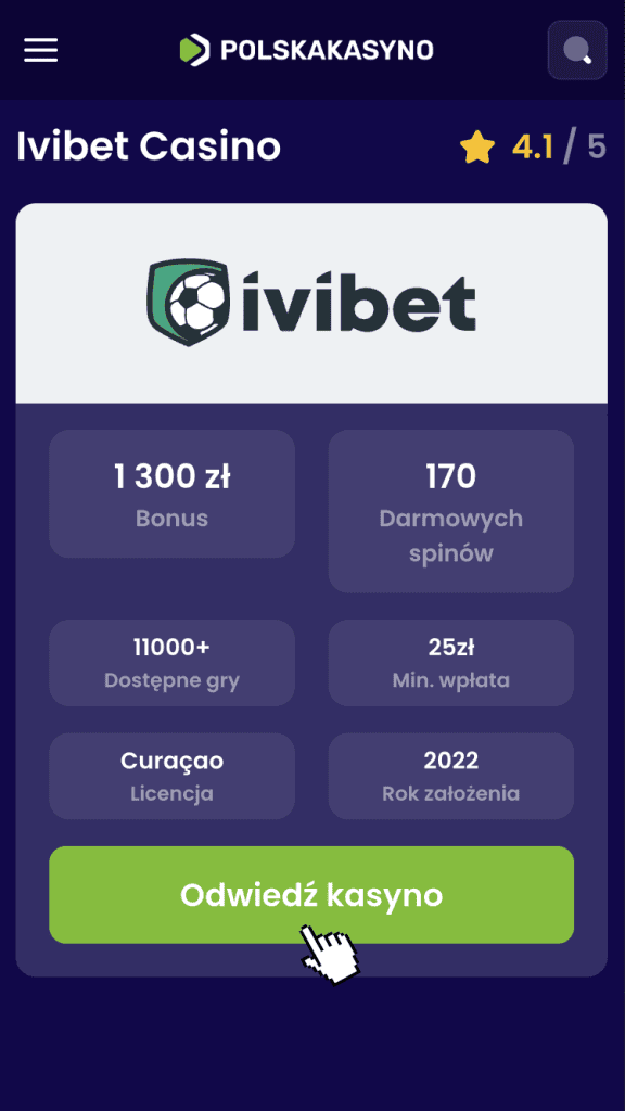 Odwiedź kasyno Ivibet