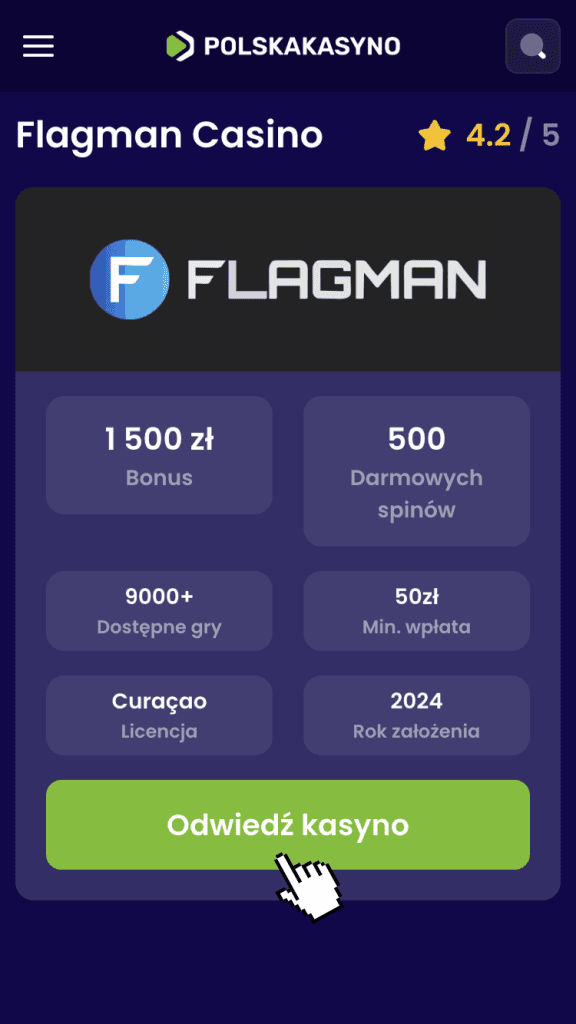 Odwiedź serwis Flagman casino