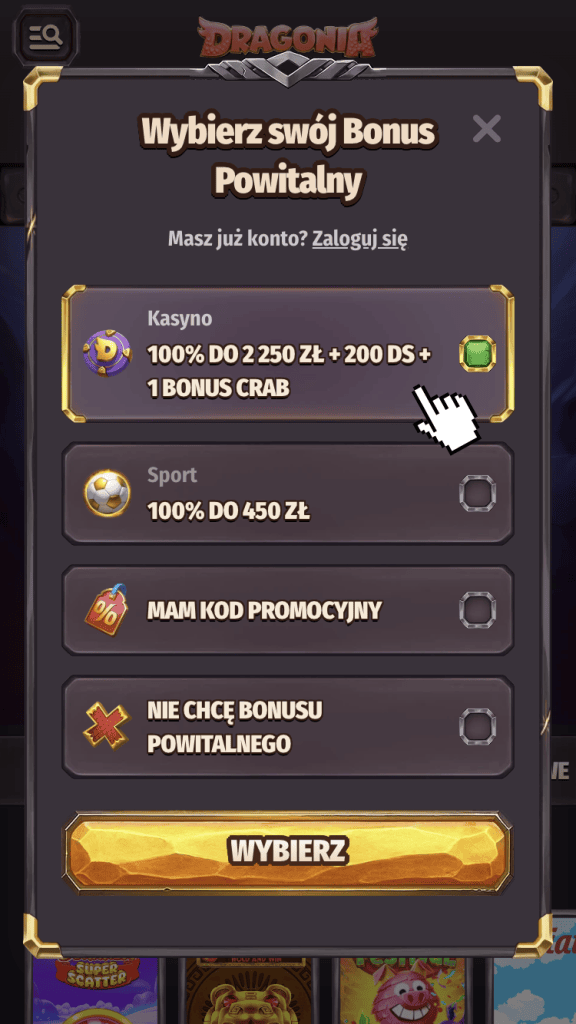 Rozpocznij rejestrację konta