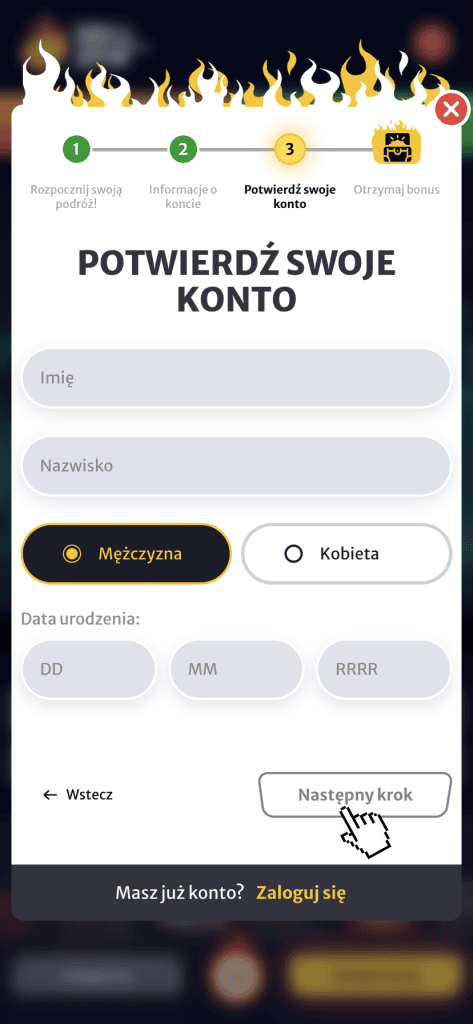 Podaj dane osobowe