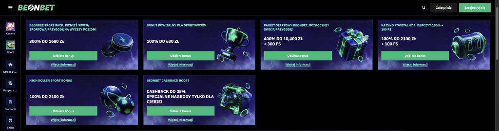 BeonBet casino bonusy i promocje