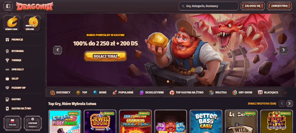 Dragonia Casino strona główna