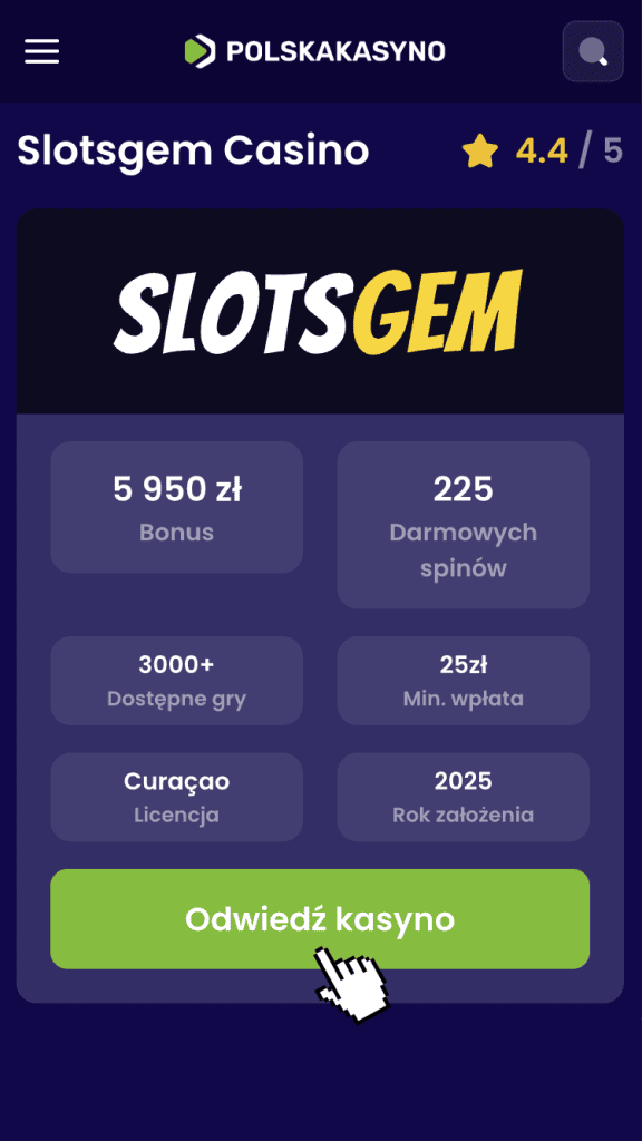 Wejdź na stronę Slotsgem