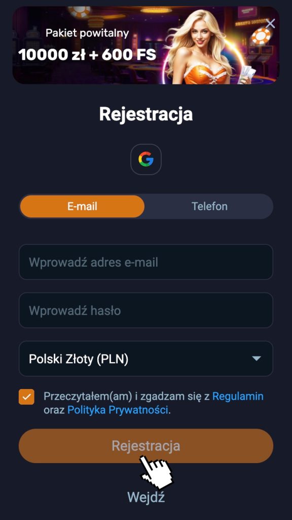 Potwierdź założenie konta