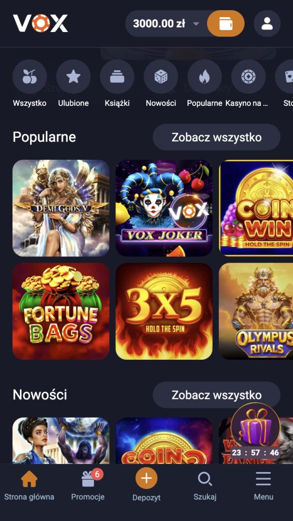 Graj w Vox Casino