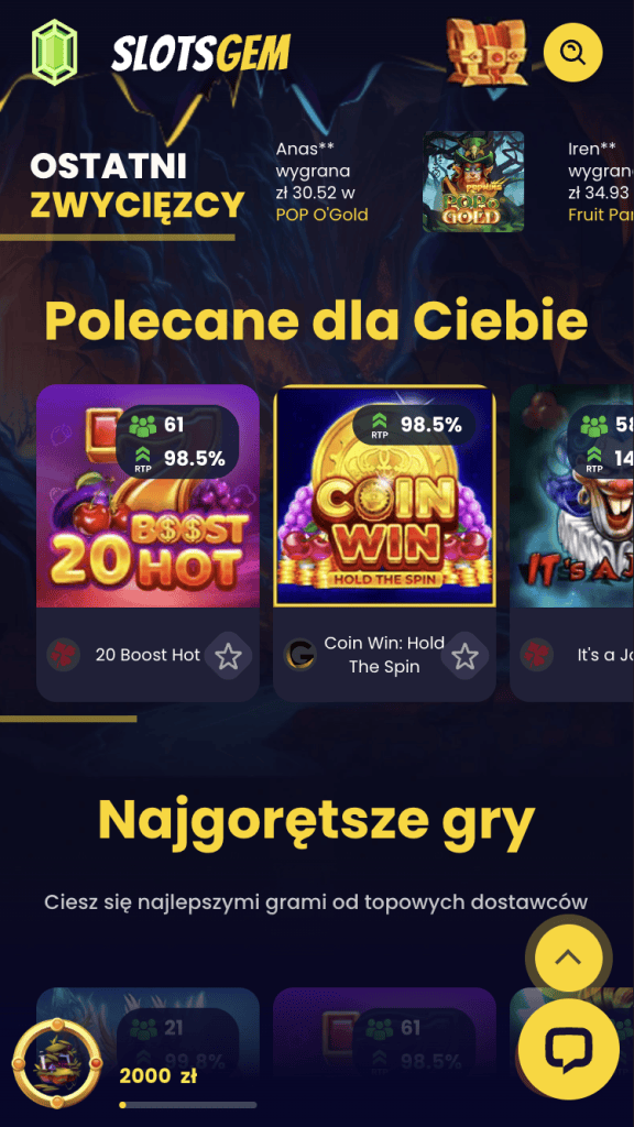 Graj w kasynie Slotsgem