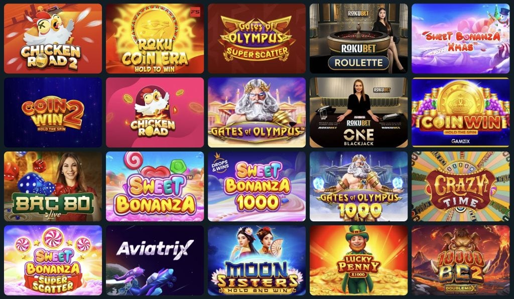Rokubet Casino - najlepsze gry slotowe