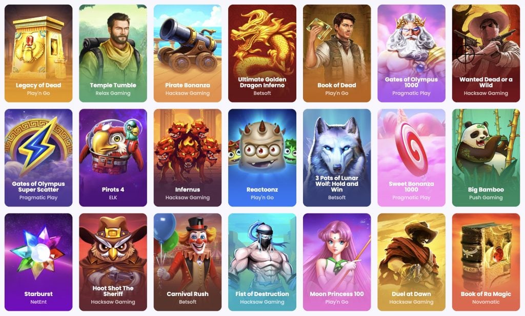 Winnerz Casino - popularne gry slotowe