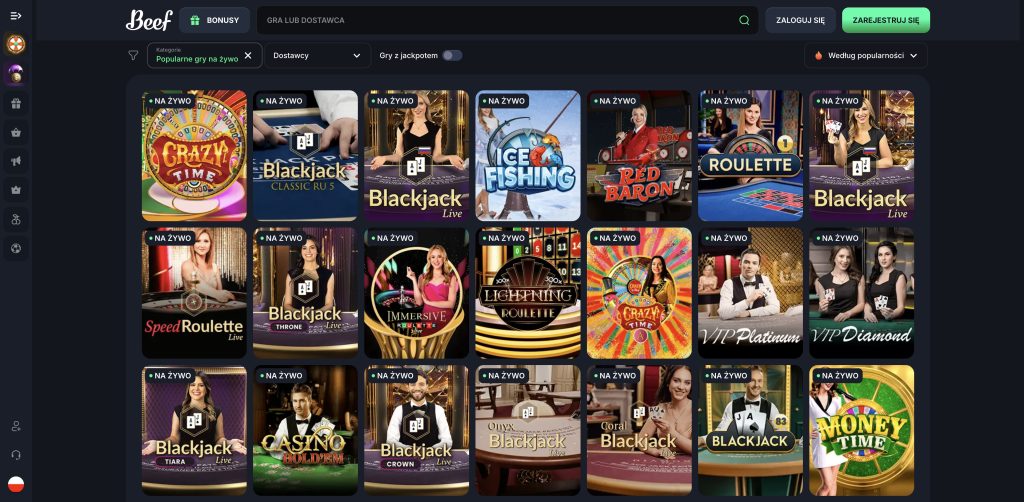 Beef Casino dostawcy oprogramowania