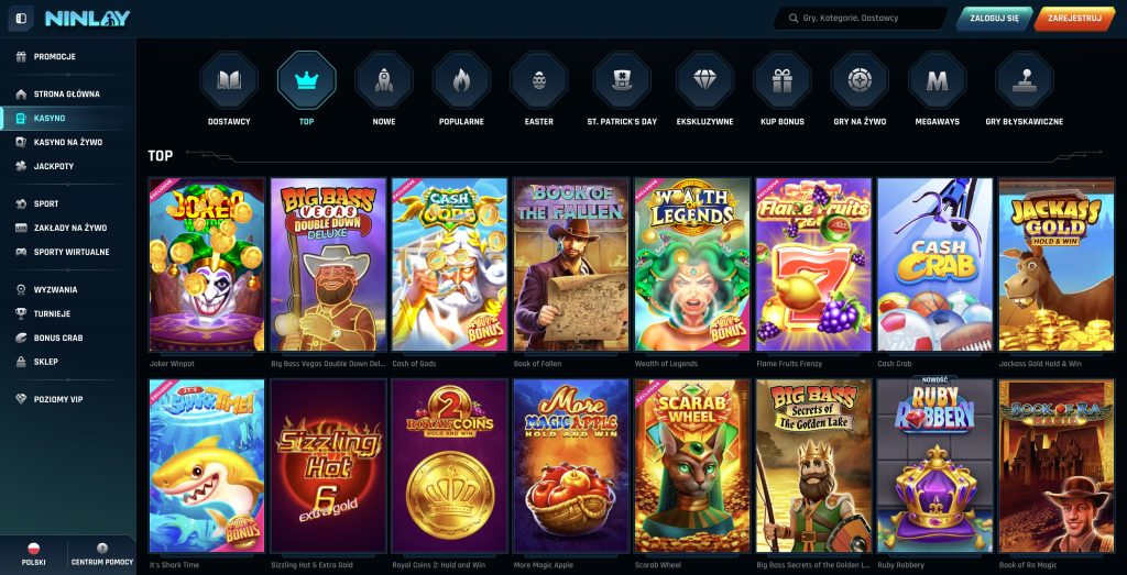 Ninlay Casino - Gry slotowe