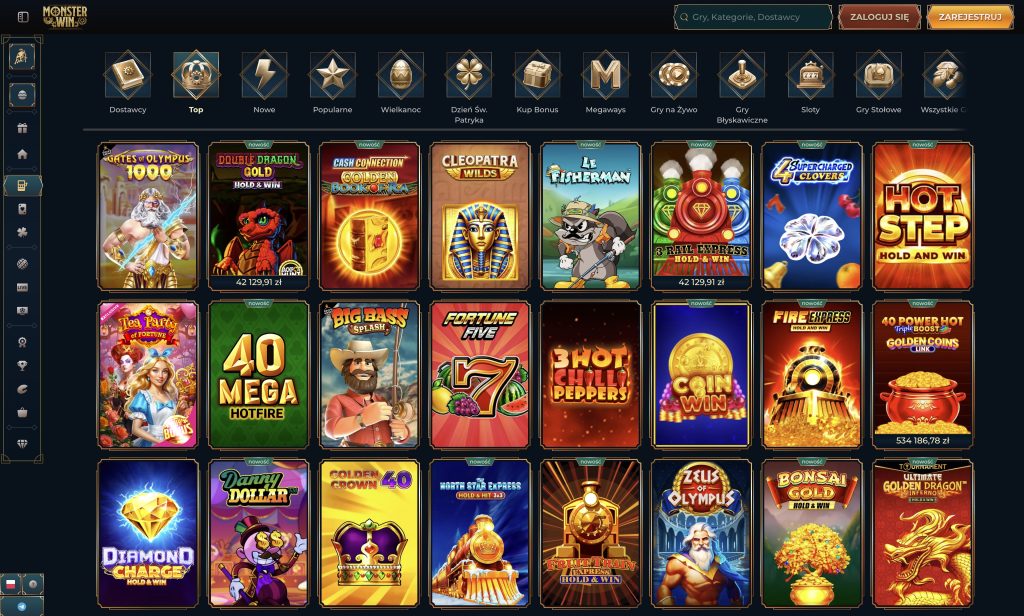 Monster Win Casino gry slotowe