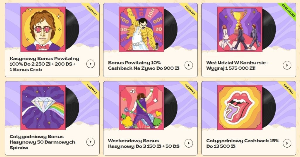 Vinyl casino bonusy