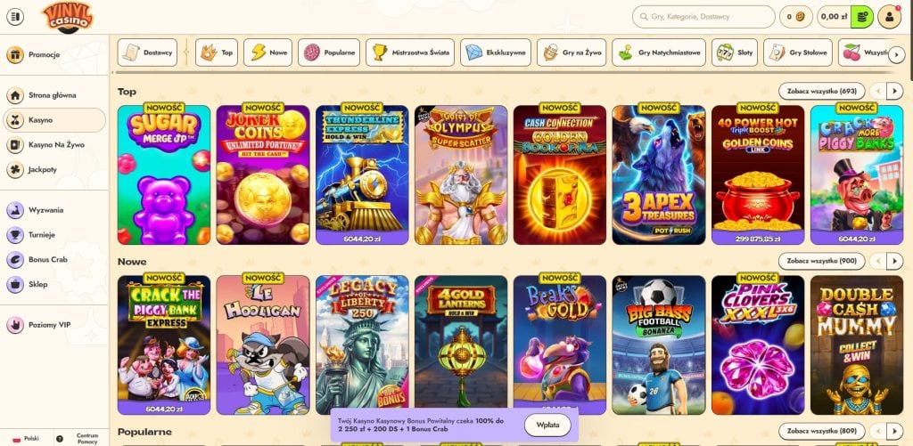 Vinyl Casino recenzja