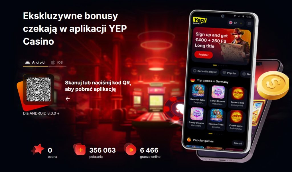 Yep Casino aplikacja