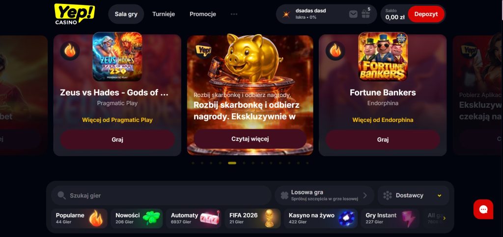 Yep Casino Recenzja