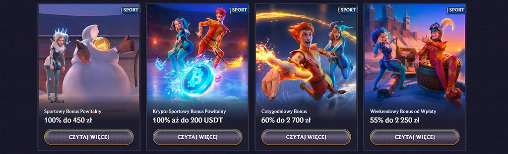 Bonusy bukmacherskie w kasynie LolaJack