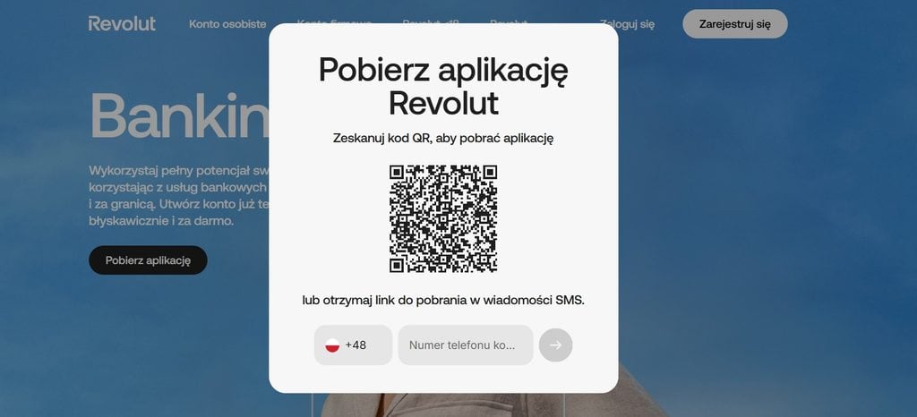 Rejestracja w Revolut